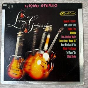 Living Guitars Play Vinyl Record - RCA Camden CAS 733 - Living Stereo